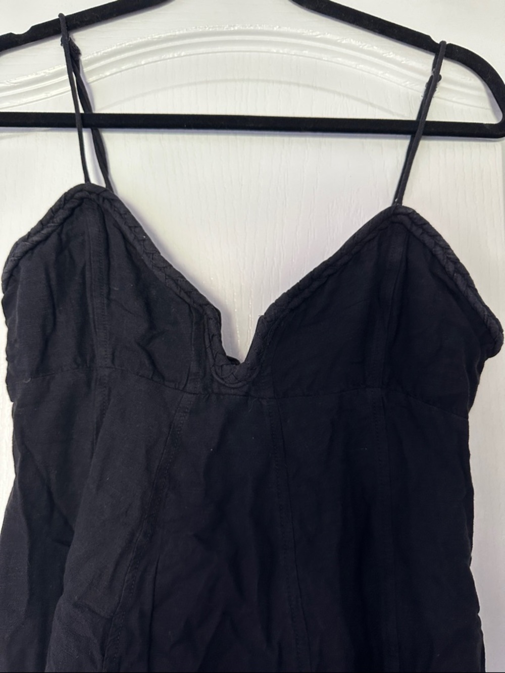 Free People Black Spaghetti Strap Mini Dress - Picture 4 of 4